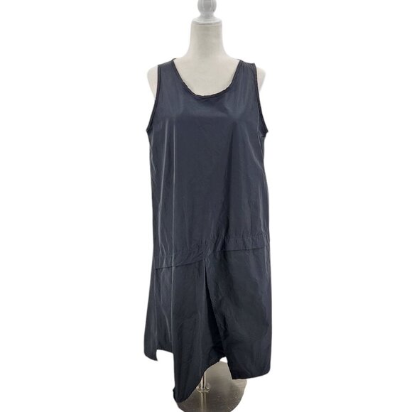 Sun Kim Sleeveless Black Midi Asymmetrical Dress Womens Small - Picture 9 of 9